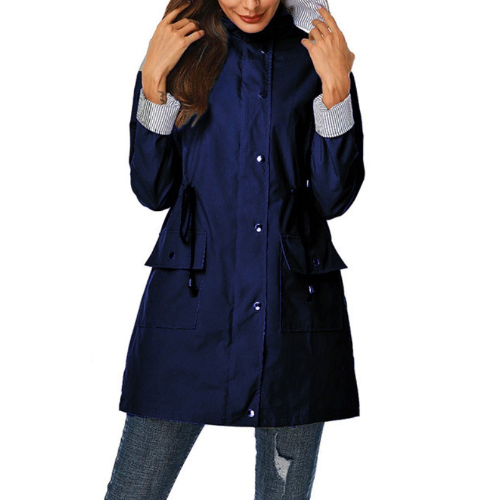 raincoat with drawstring waist