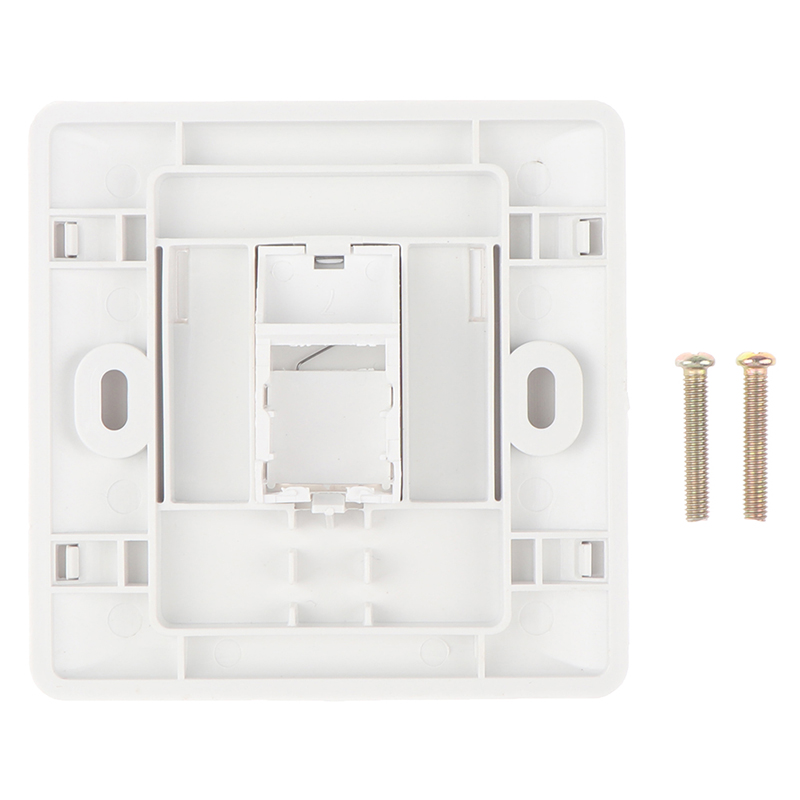 86 Type Single Port RJ45 Wall Flat Face Plate Ethernet Network Socket  Panel Encounter. 