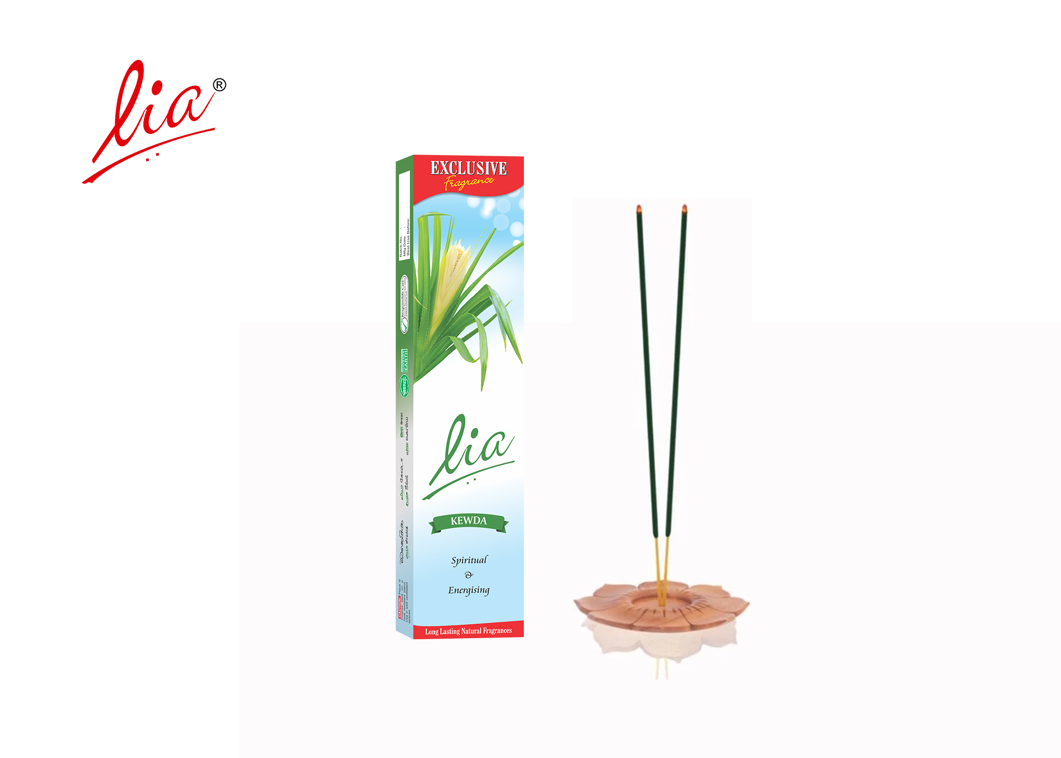 Lia Incense Sticks - Flower Fragrances - 5 Packets. 