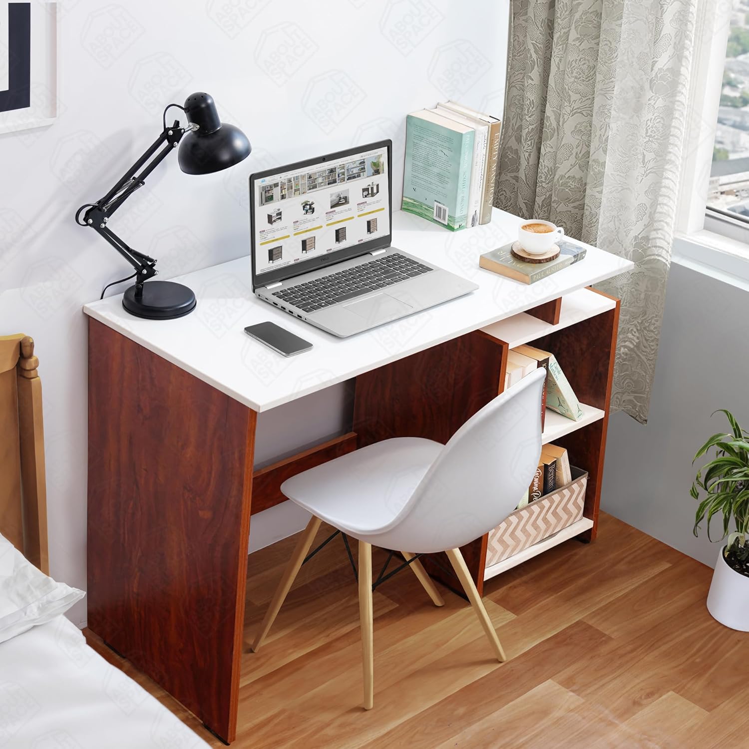 VTEC FURNITURE Modern Study Table with 2 Tier Bottom Storage | Office Desk | Computer Table | ST201. 