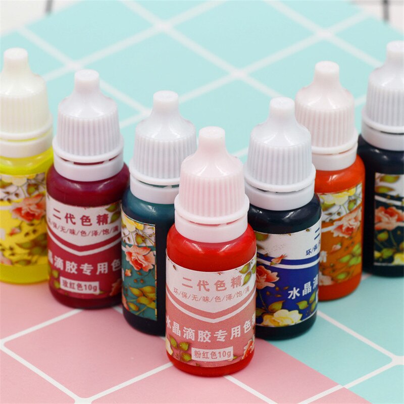 【World Supermarket 2021】High Concentration Dye Pigment Addition Slime Educational Toys For Slime Jewelry  Liquid Resin Pigments Slime. 