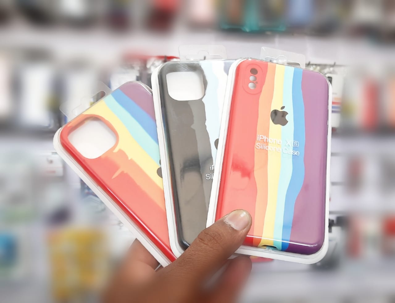 Rainbow Silicone Phone Case for iPhone 13 Soft TPU Rainbow Silicon Case Origina l Silicon Back Cover  iPhone 13 Back Cover. 