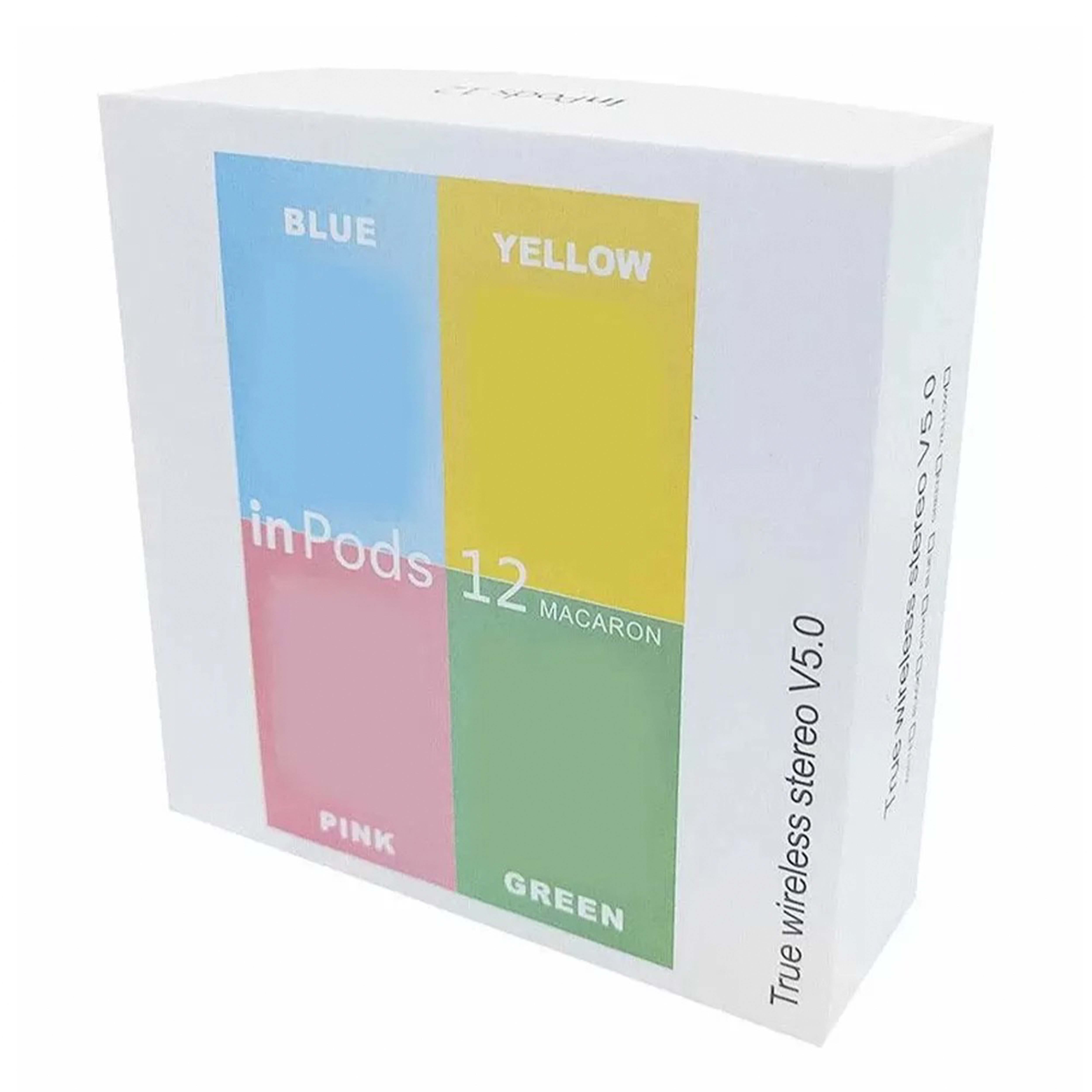 InPods 12 Simple True Wireless Stereo Headset Bluetooth V5.0 TWS Earbuds Airbuds Earphone with Charging Case Touch Control i12 Earbuds. 