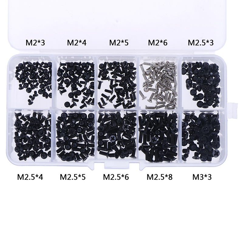 500pcs laptop computer screws set universal screw m2 m2.3 m3. 
