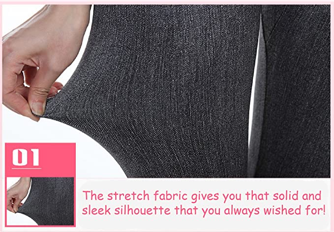 Slim N Lift Caresse Jeans Women’s Skinny High Waist Slim Leggings Denim Stretchy Jeggings Seamless Women Female Clothing Workout Yoga Pants Tights High Mid Waist Curvy Pull Buttocks Lift Lifter Pants. 