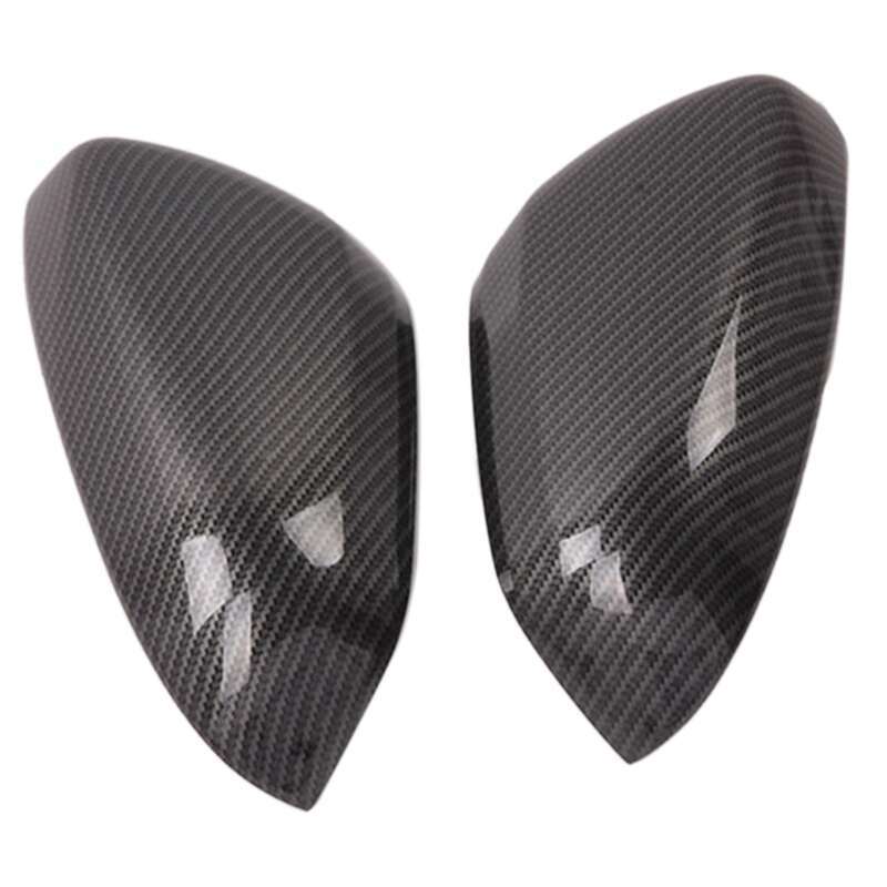 (UKYF) for 2017-2020 MG ZS Carbon Fiber ABS Side Rear View Mirror Cover Trim Stripe Accessories. 