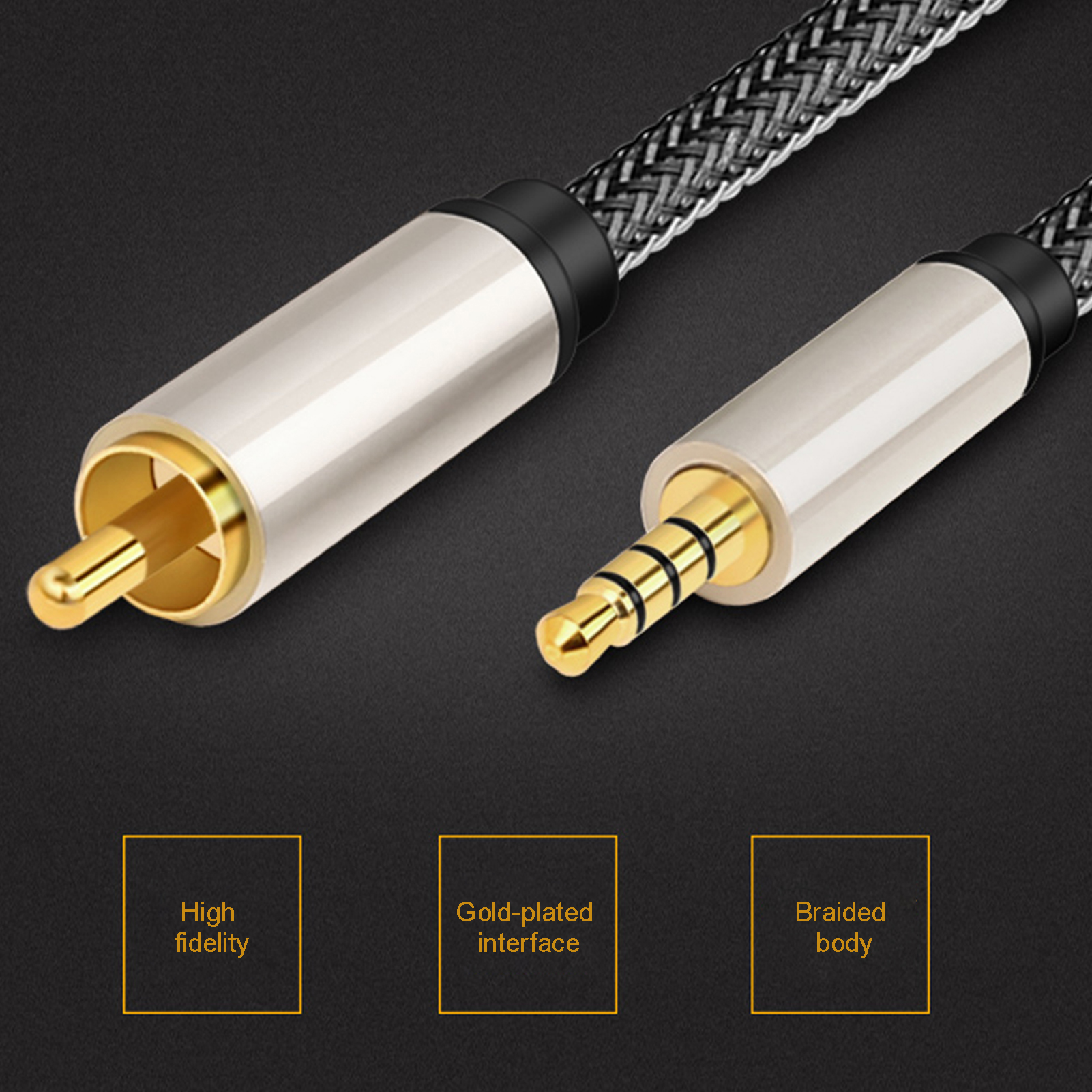 Digital Coaxial Audio Cable SPDIF 3.5mm to RCA for Xiaomi Mi 12 TV Soundbar Speaker. 