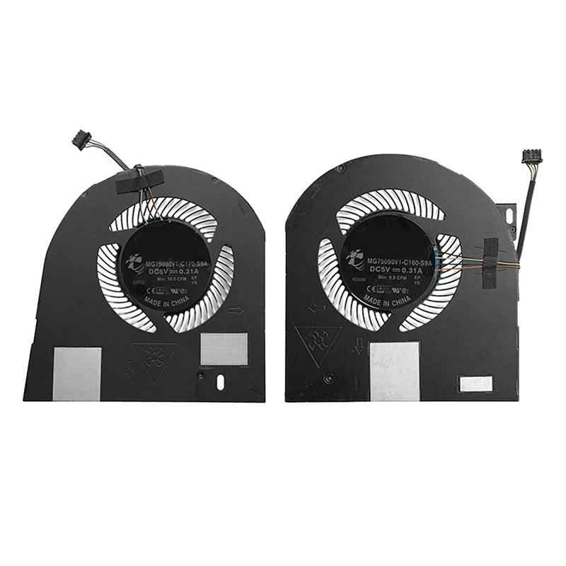 CPU+GPU Cooling Fan Replacement Parts Accessories for DELL Precision 7530 M7530 7540 M7540