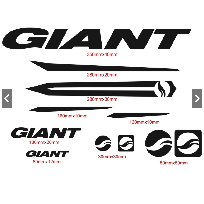 GIANT Brand Bike Decal For Mountain Cycling Frame Decals Decor GIANT Road Bike Vinyl Stickers. 