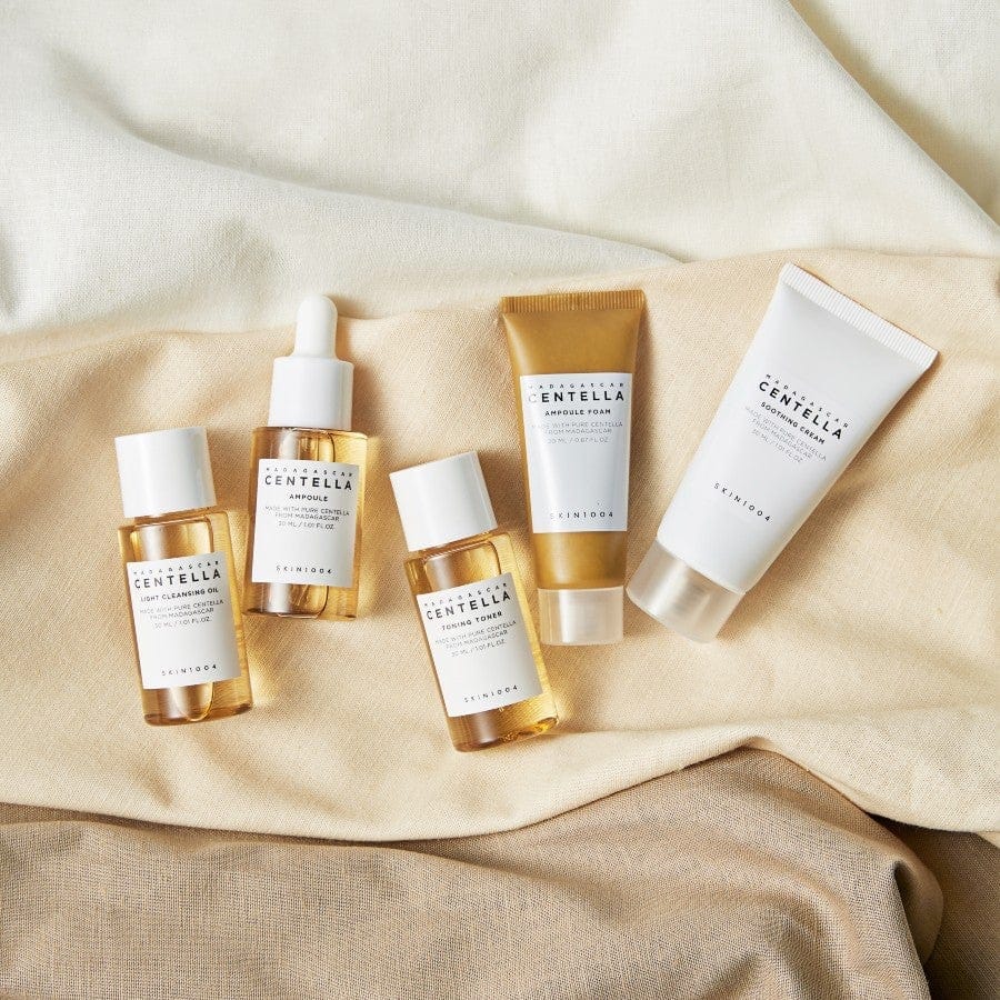 [SKIN1004 OFFICIAL]  Madagascar Centella Travel Kit | The Ultimate 5 Travel-size Skincare Set. 