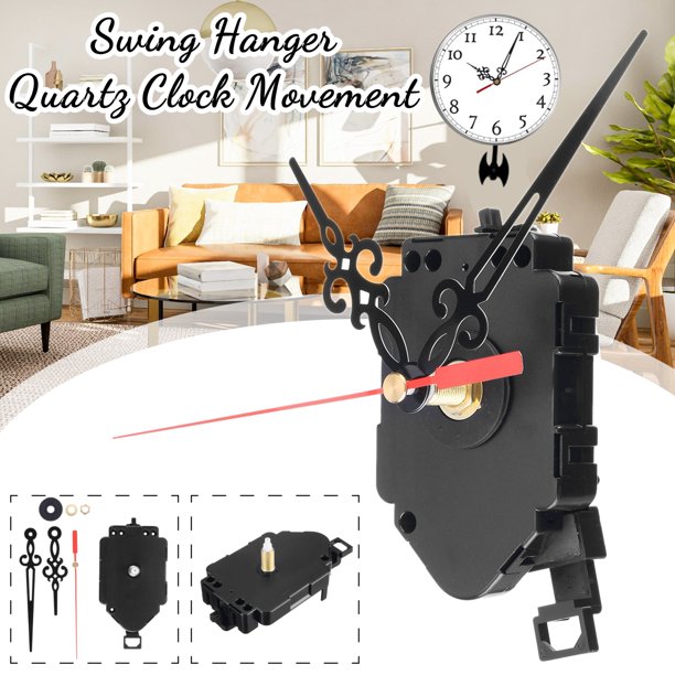 Pendulum Clock Movement Replacement Long Shaft Pendulum Quartz Clock Movement Mechanism (Shaft