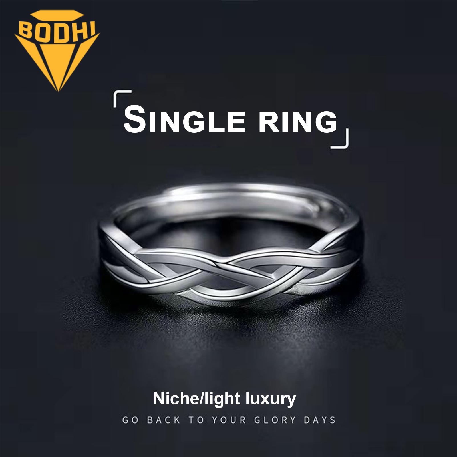 Silver Niche Light Luxury Ring Men's Ring, Simple And Versatile Style. 