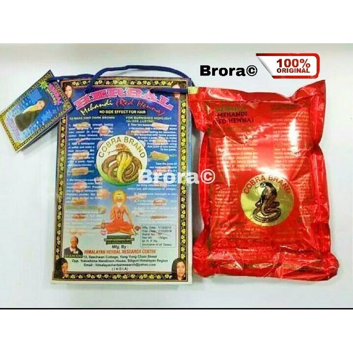 Red Henna Cobra 100% Herbal Mehandi 150 g. 