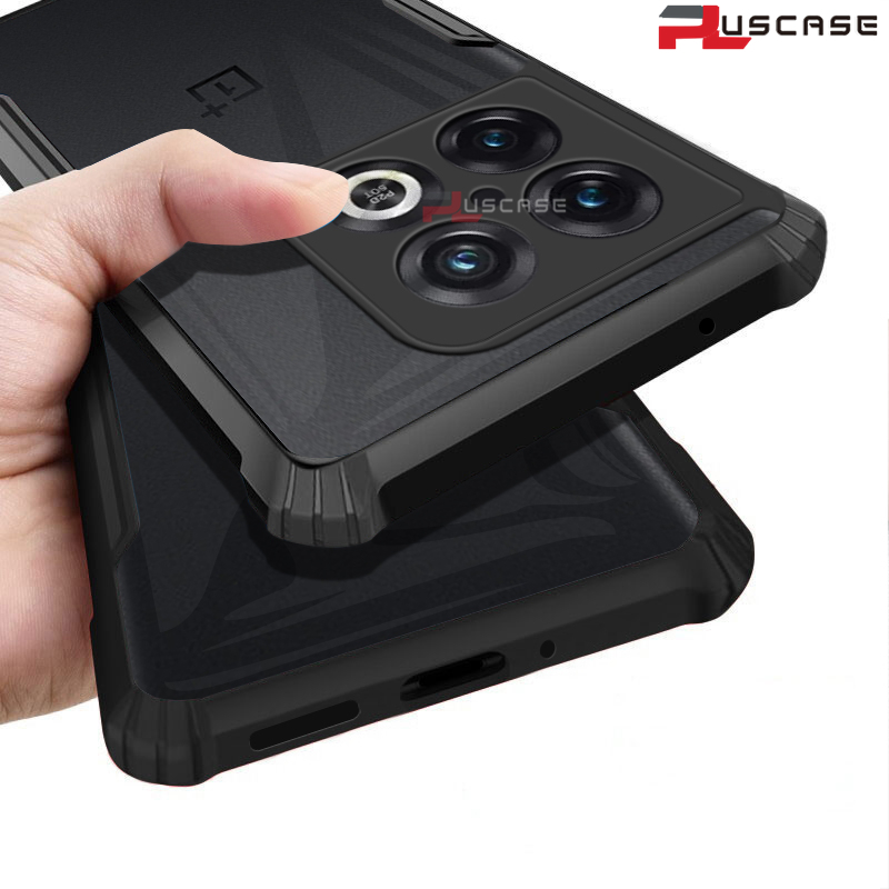 PlusCase for OnePlus 10 Pro 5G Case Air Cushion Hard Clear Shockproof Back Cover. 