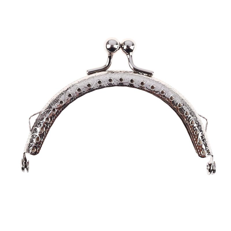 Metal Purse Frame Kiss Clasp Lock For Clutch Bags Handle Handbag Accessories DIY
