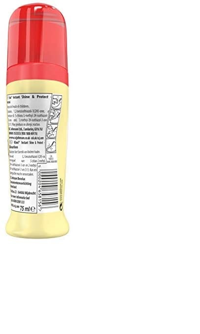 Kiwi Shoe Shine Liquid, Instant Shine & Protect Tube with Applicator Brush for Neutral Shoes, 75 ml, Neutral Shoe Polish (FROM INDIA) SAB. 