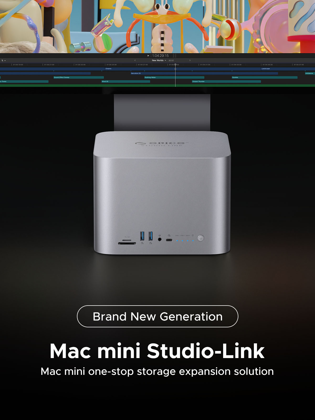 ORICO DockDrive PSSD Docking Station Made for Mac Series. 