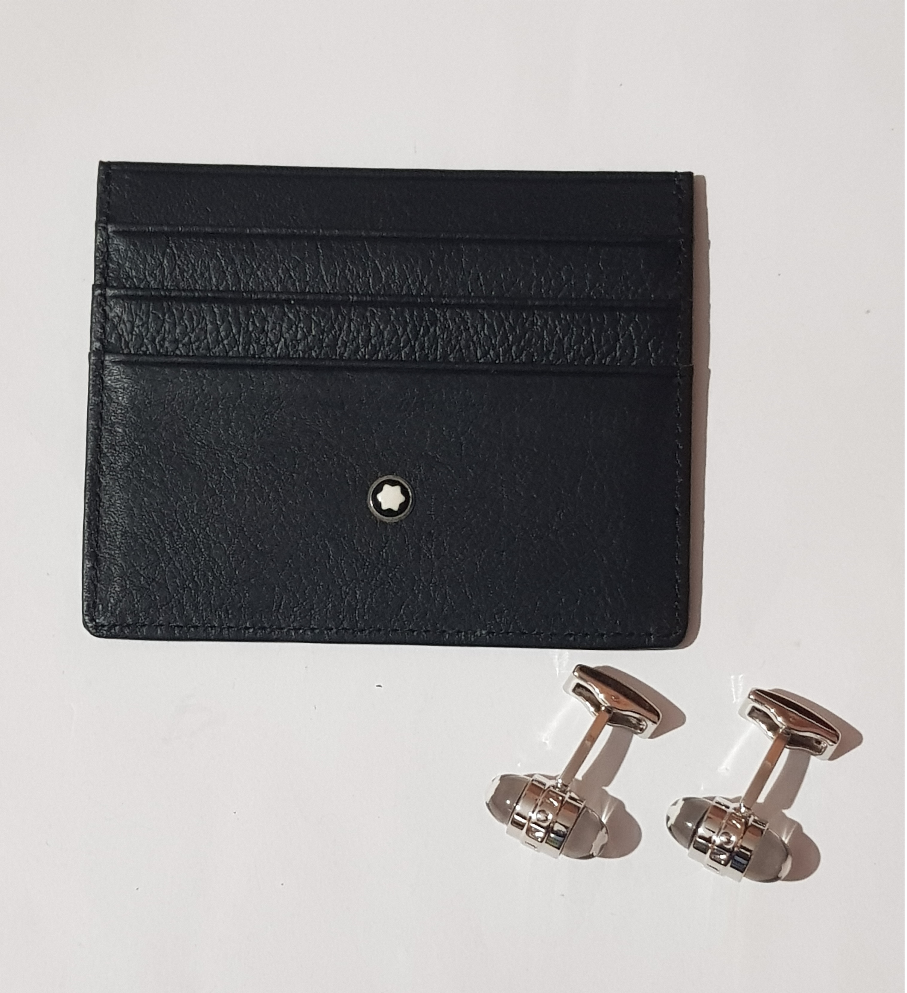 Mont Blanc Card Holder with Cufflink. 