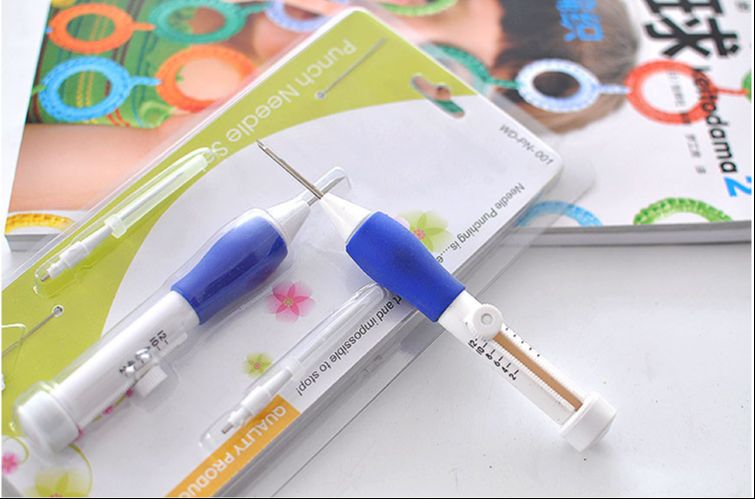 Punch Needle Craft Set - For Embroidery With 3 or 1 Needle, Knitted Tools
