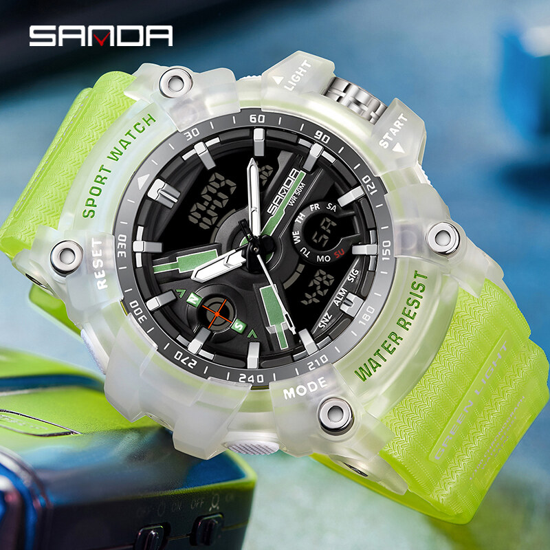 【Miga Plaza】 Fall-resistant Military Multi-display Dial Luminous Luxury Quartz Watch Gift SD3179-14. 