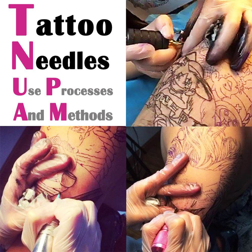 Active4U 5 Sticks 9Rl Tattoo Needle Premium Tattoo Needles For Diy Hand Poke Stick Multicolor 5 9Rl. 