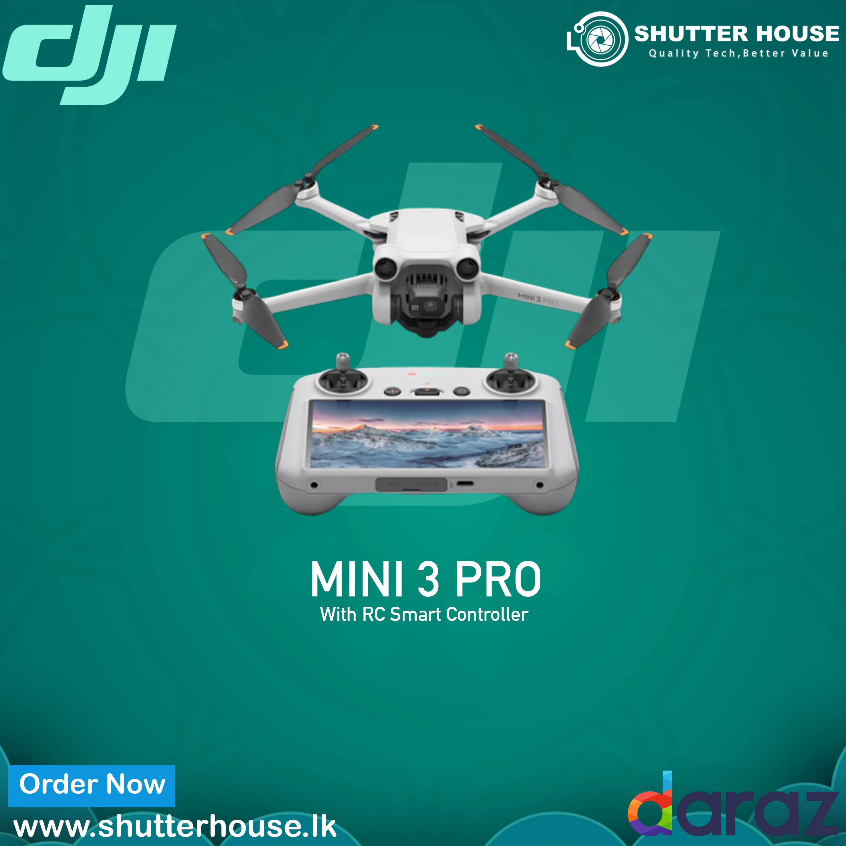 DJI Mini drone 3 Pro With RC Remote. 