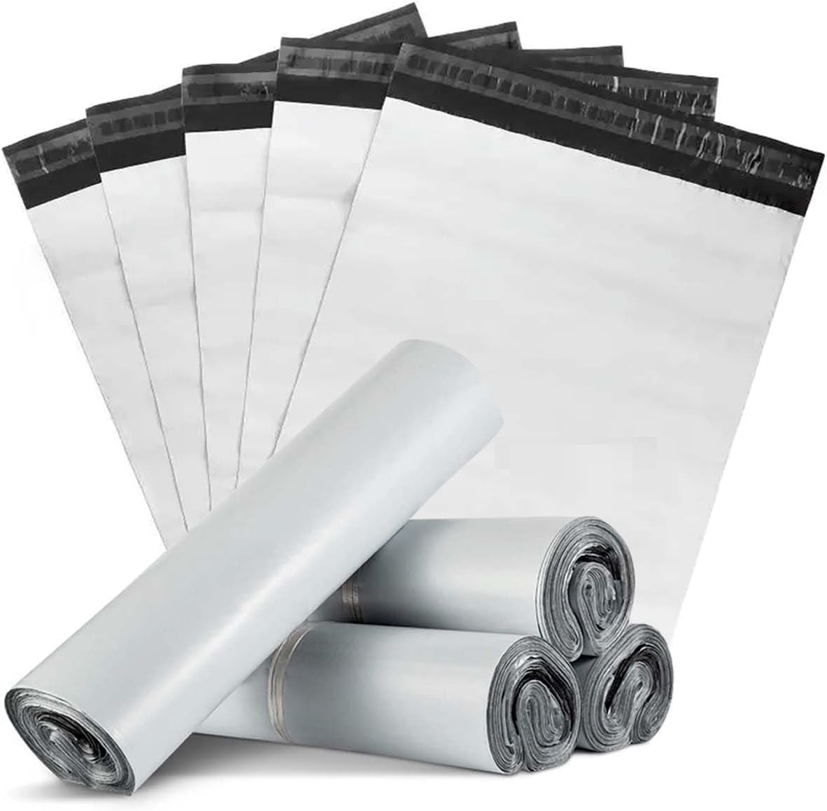 100pcs Courier Bags, Daraz Deliver Bags, Grey color, Waterproof Self Seal Plastic Poly Envelope Mailer Storage Bag Postal Packaging Shipping Mail Bag - Ordinary Quality. 