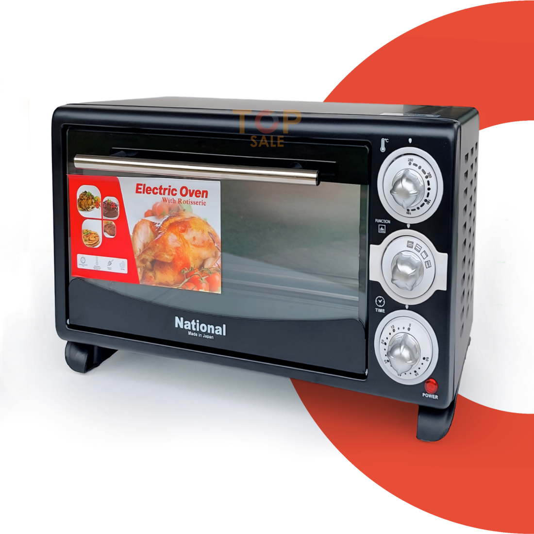 National Electric Oven 1.5kg grill & bake 23L. 