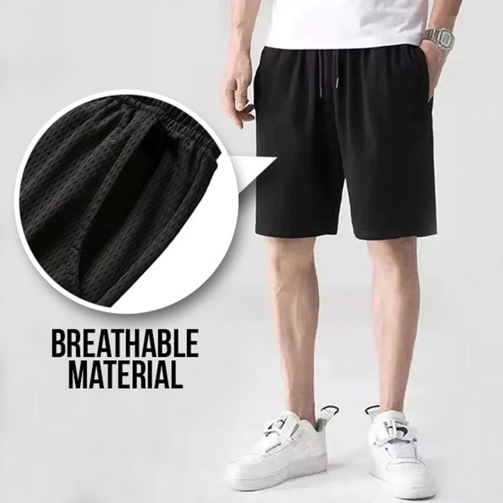 Men Casual Shorts Plus Size Drawstring Short Pants Gym Home Comfortable. 