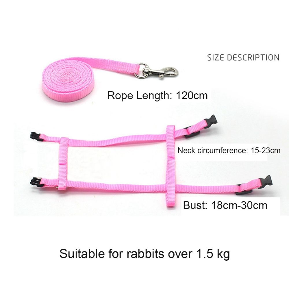 YORKI Soft Adjustable Harness Belt Guinea Pig for Running Walking Bunny Leads Pet Traction Small Pet Leads Rabbit Harness Leash. 