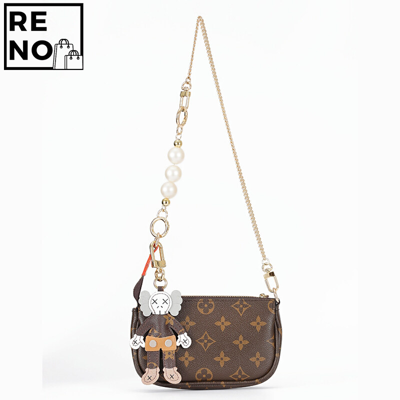 Applicable To Coach Pencil Case DIY Replacement and Transformation of Pearl Chain Accessories of Armpit Bag Gucci Small Cylinder Bag Modified Shoulder Strap Handbag Belt Replaceable Bag Accessories 73cm. 