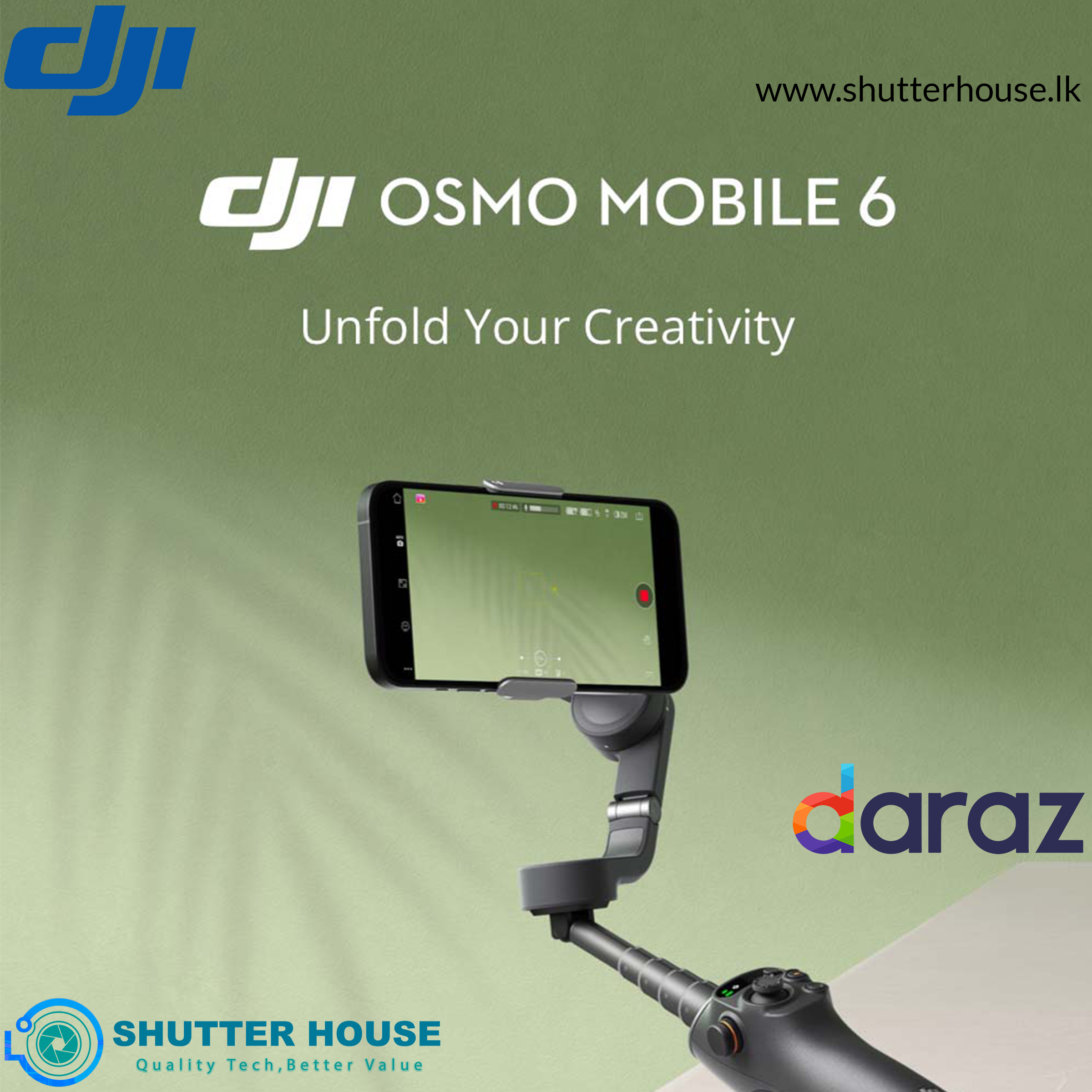 DJI Osmo Mobile 6 Smartphone Gimbal. 