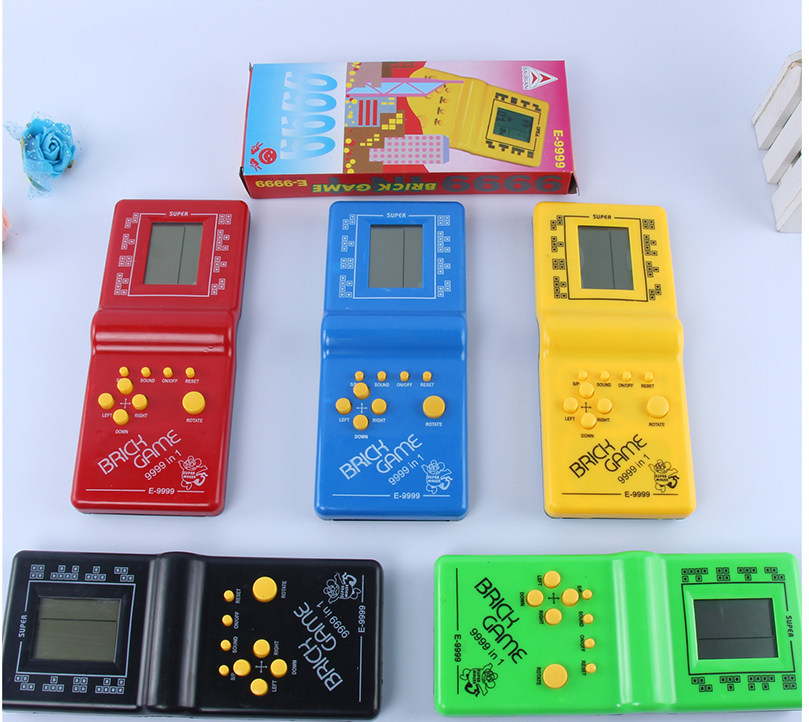 Classic Tetris Brick Game Kids Mini Handheld Game Machine – Bat Shape Type  | Handheld Tetris Game Console Fan In Portable Handheld Hanging Neck Mini  Fan 