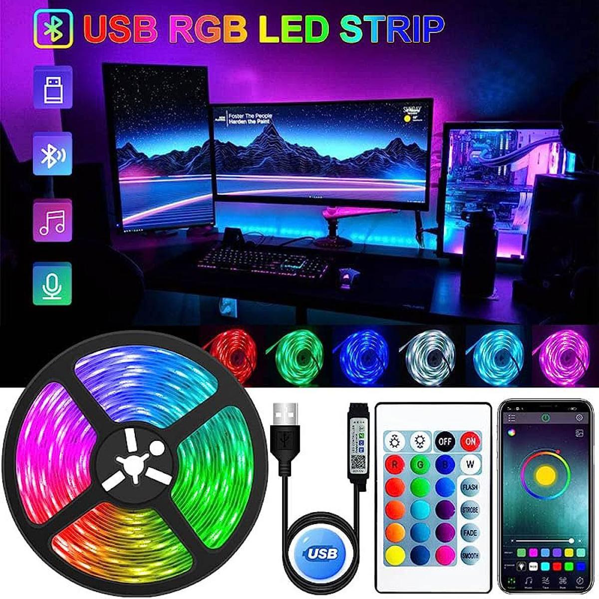 RGB 300 LED Flexible Light Strip Lamp - 5M. 