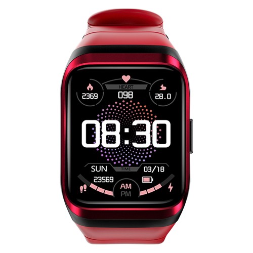 LOKMAT ZEUS 2 Smartwatch 1.69'' TFT Full Touch Screen GPS Sport Bracelet Heart Rate, Blood Oxygen Monitor - Red. 