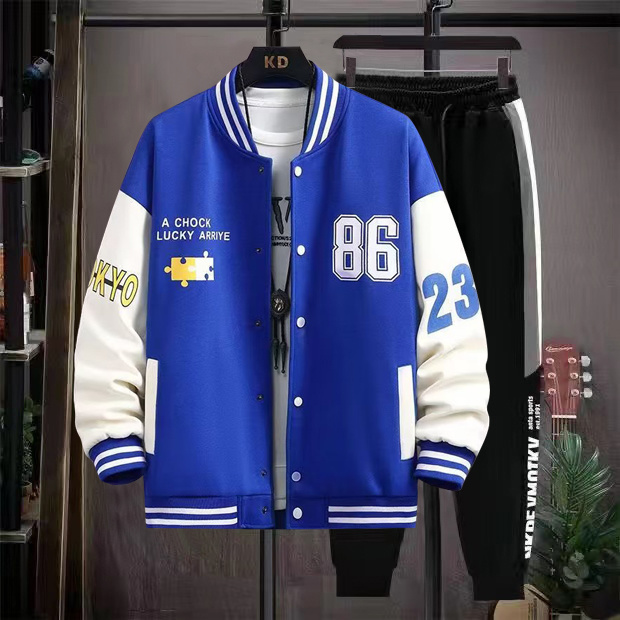 13 Spring and Autumn Baseball Clothes Boys 12 Years Old 15 Teenage Students 14 Fashion brand coat 16 Older Children Sports Suit. 