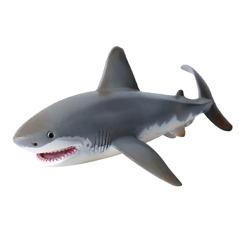 【Serendipity party】Simulation Plastic Shark Ocean Animal Model Figurine Children Toys Table Decor