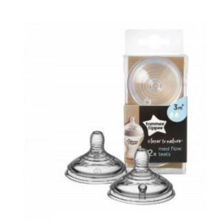 TT CTN 2PK Teats - Medium Flow - 3m+1