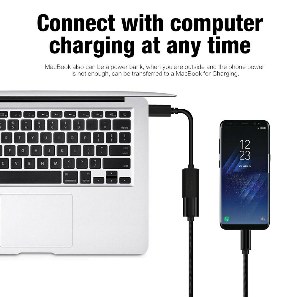USB 2.0 Type C OTG Data Cable Adapter Converter For Samsung Huawei Xiaomi Redmi Mi. 