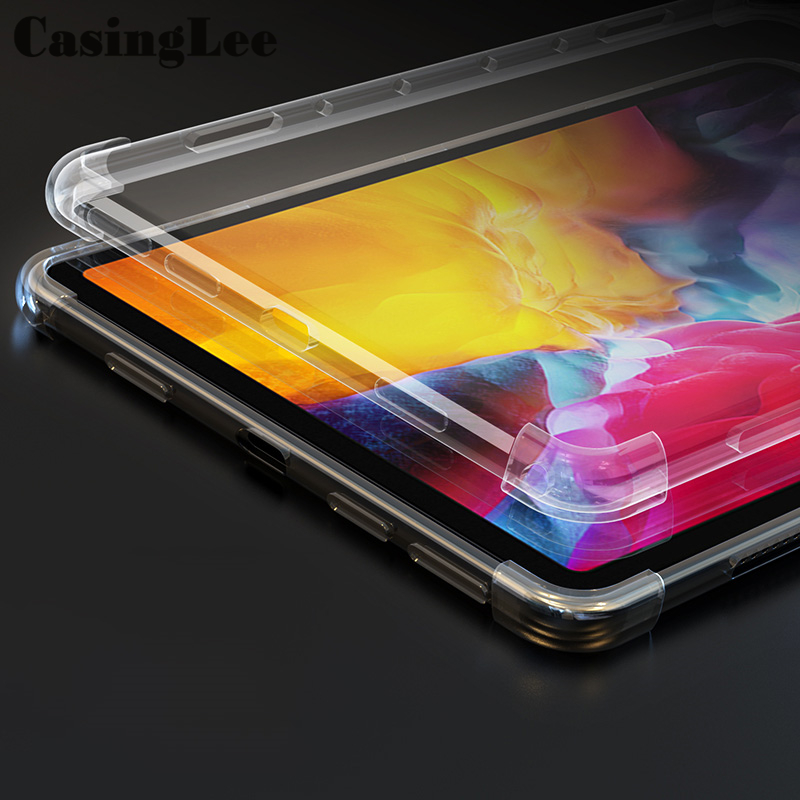 CasingLee Samsung Galaxy Tab S7 Plus case  Shockproof Silicone Clear Back cover Samsung Tab S7 Plus Airbag Transparent Protective Cover cases Galaxy Tab S7 Plus 12.4inch. 