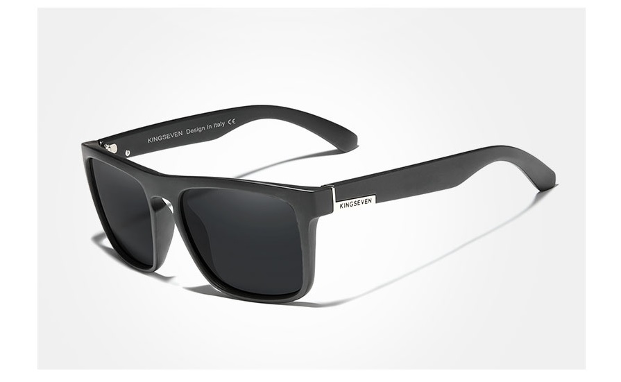 KINGSEVEN TR90 Frame Mirror Lens Original Sunglasses For Men Women Polarized Outdoor Sports Eyewear. 