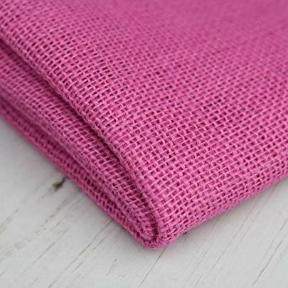 pink burlap fabric