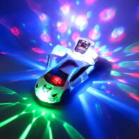 3 D Super Car Toy – Car Toy for Kids with 360 Degree Rotation & Door Opening | Sound & Light Toys for Kids Boys & Girls. 
