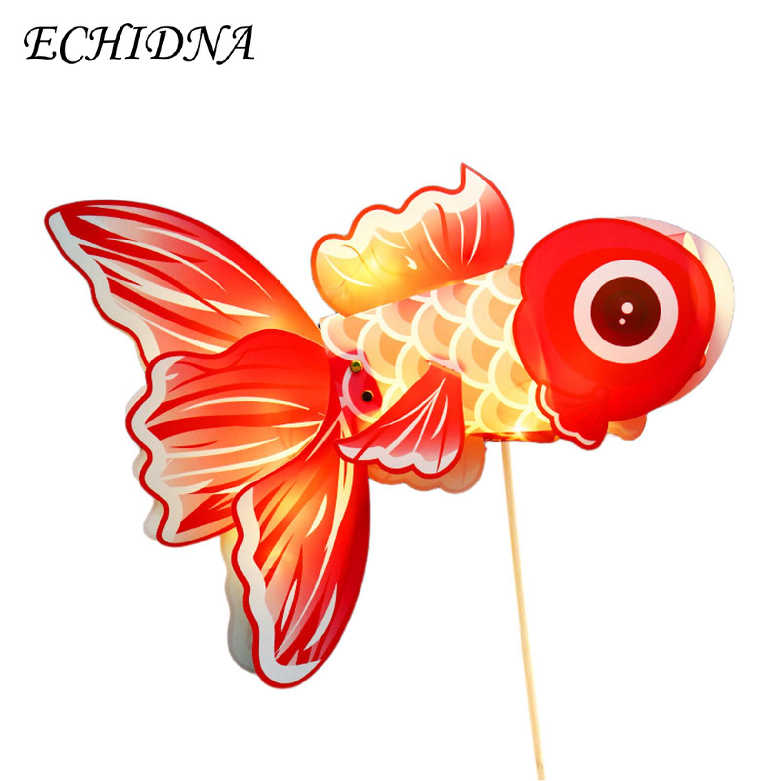Birthday Lantern Fish Lantern Red Koi-fish Handmade Portable Chinese Style Glowing Pvc Children Diy Handcrafts Gift Mid-autumn Festival New Year Decoration. 
