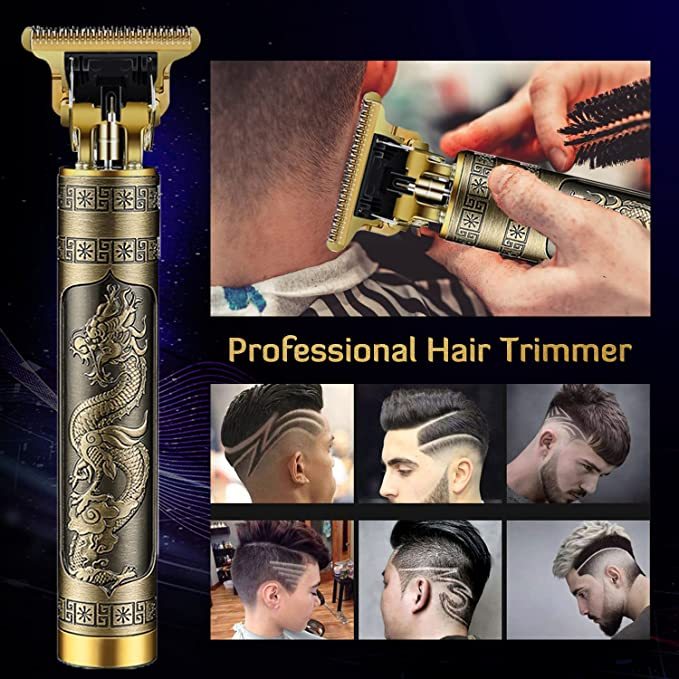 Hair Clipper Professional Vintage T9 DRAGON Electric Hair trimmer for men Cutter Beard Shaving Finishing Cutting Machine Dragon and Phoenix. 
