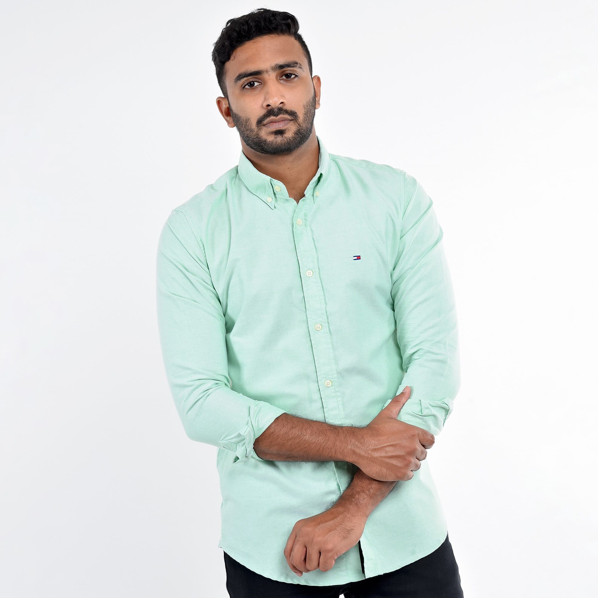 apple green color shirt