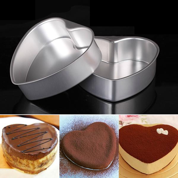 Aluminum Heart Shape Cake Tray Heart Shape Cake Mould, Size