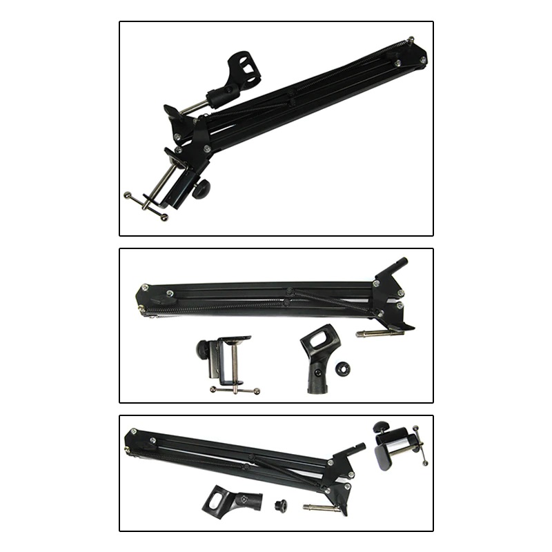 Firewings Microphone Scissor Arm Stand Bm800 Holder Tripod A Spider Cantilever Bracket Universal Shock Mount Mic. 