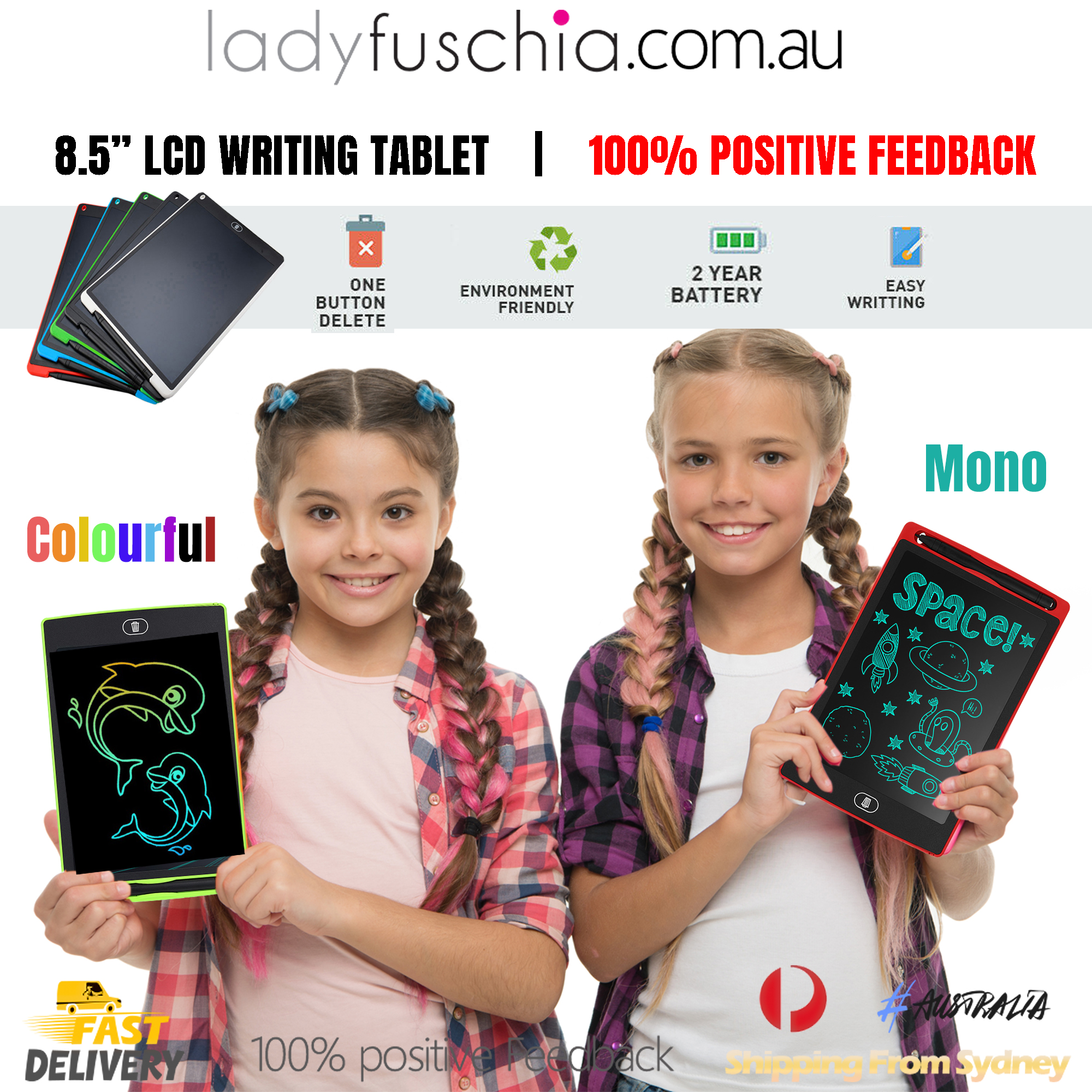 8.5 inch LCD Drawing Tablet For Children Toys Painting Tools Electronics Doodle Pad Writing Board Boy Kids Educational Toy 8. 