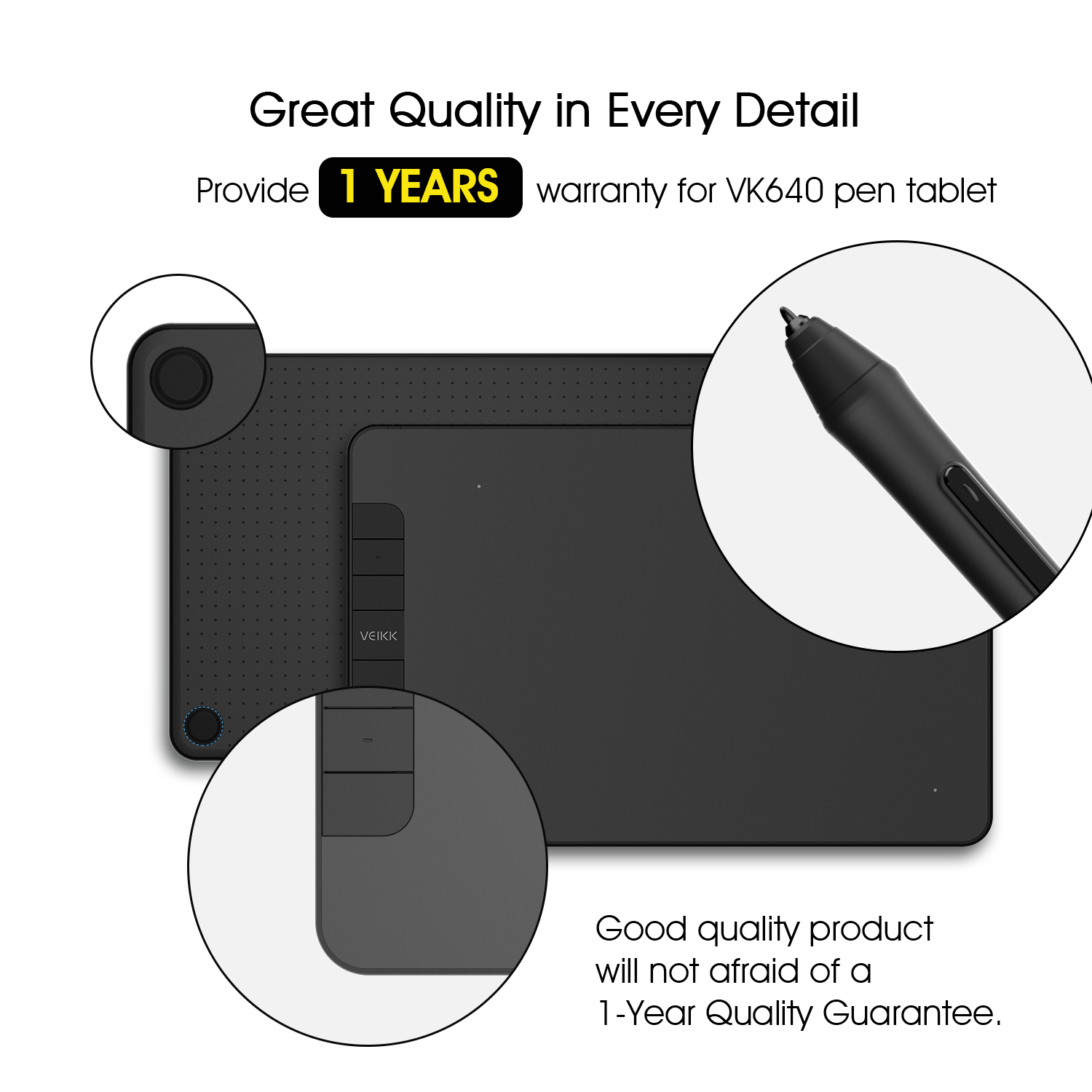 VEIKK VK640 VK1060 VK1060PRO Graphic Tablet Digital Drawing Pad Pen Tablet with 8192 Tilt function Passive Pen. 